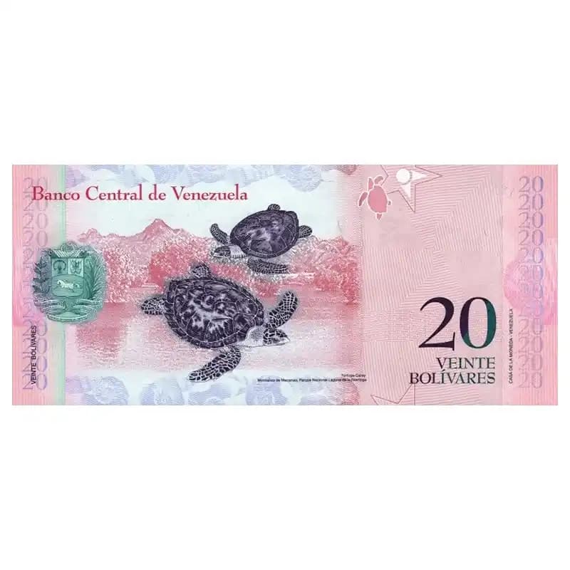 اسکناس 20 بولیوار ونزوئلا — تصویر ۷