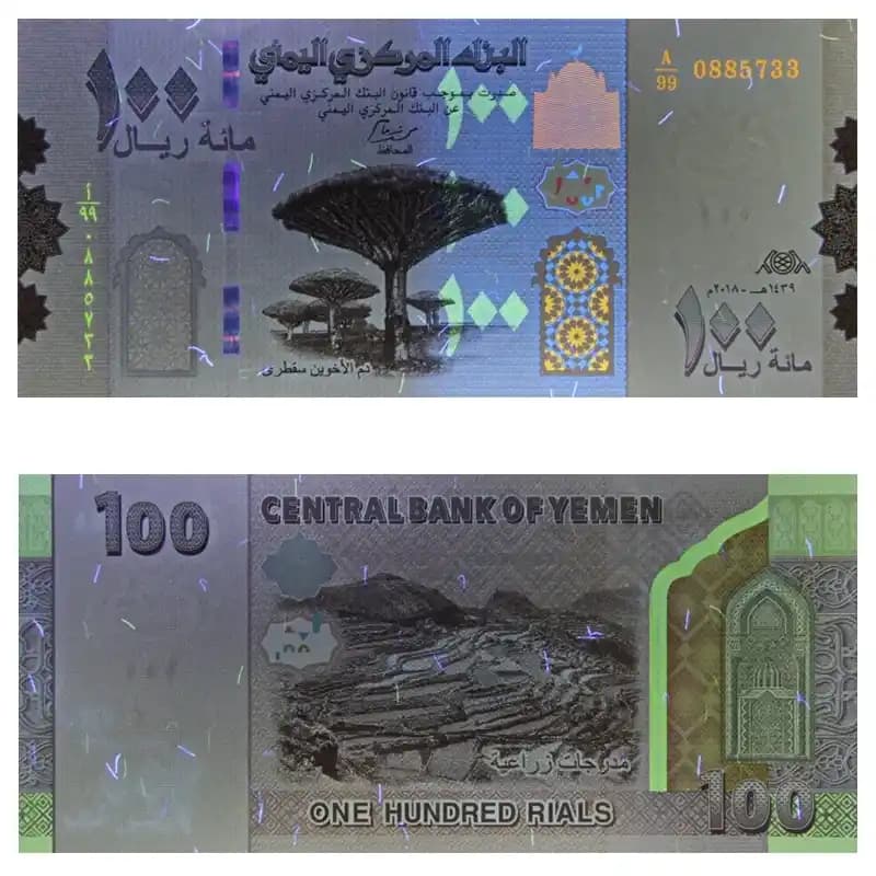 اسکناس 100 ریال یمن — تصویر ۸