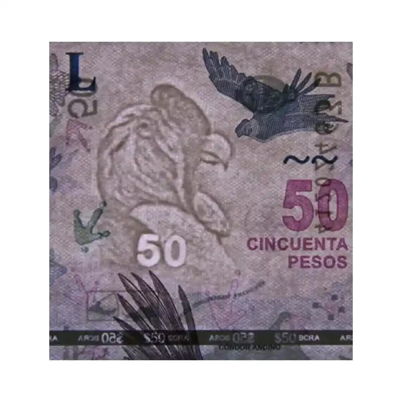 اسکناس 50 پزو آرژانتین — تصویر ۵