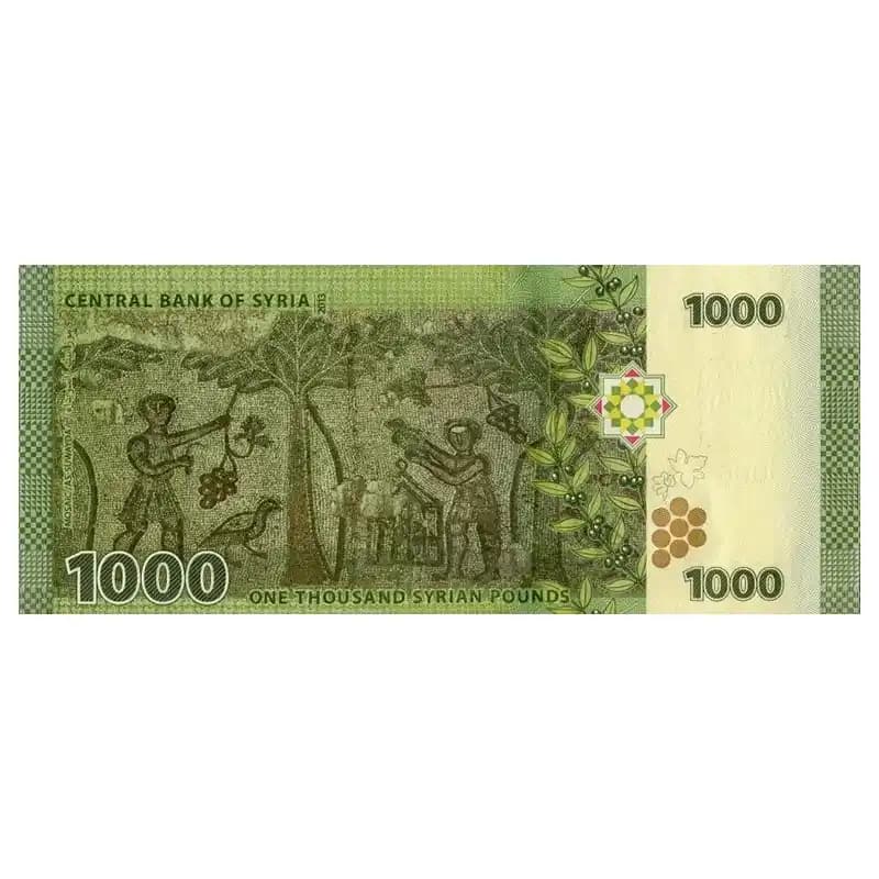اسکناس 1000 لیره سوریه — تصویر ۸