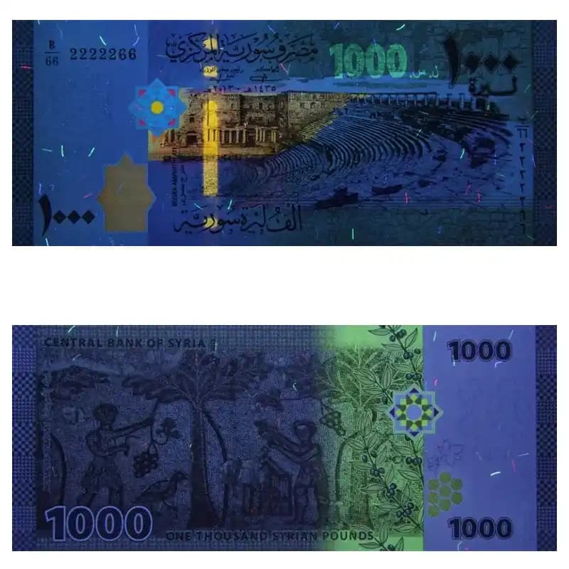 اسکناس 1000 لیره سوریه — تصویر ۴