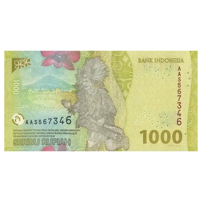 اسکناس 1000 روپیه اندونزی — تصویر ۳