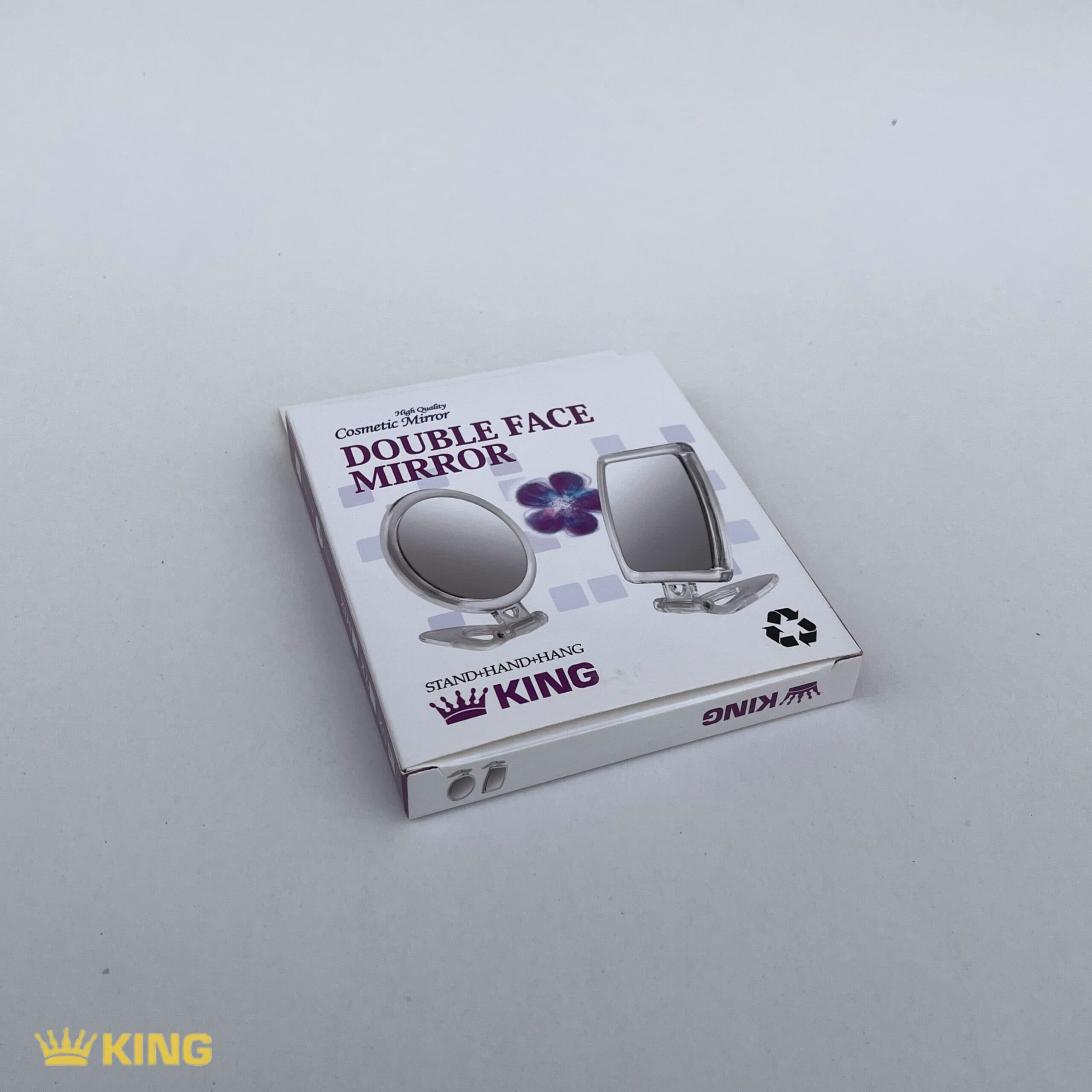 آینه آرایشی KING مدل تو‌کیفی سه‌کاره گرد 7x — تصویر ۱۰