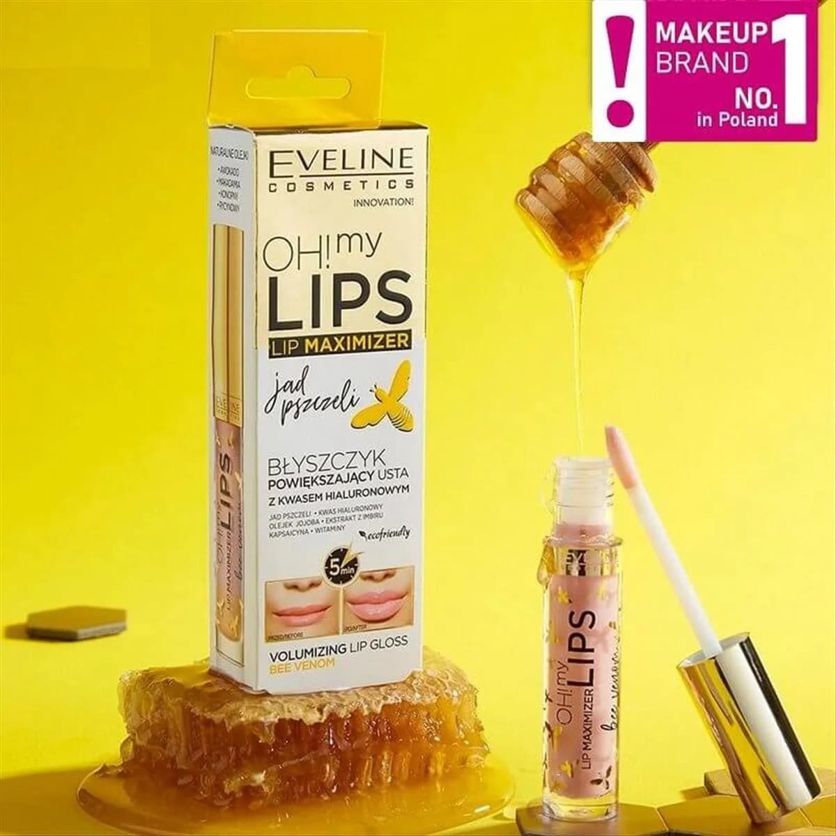 سرم‌لب Bee Venom اولاین حجم دهنده و براق کننده حجم 4.5 میلی‌لیتر — تصویر ۵