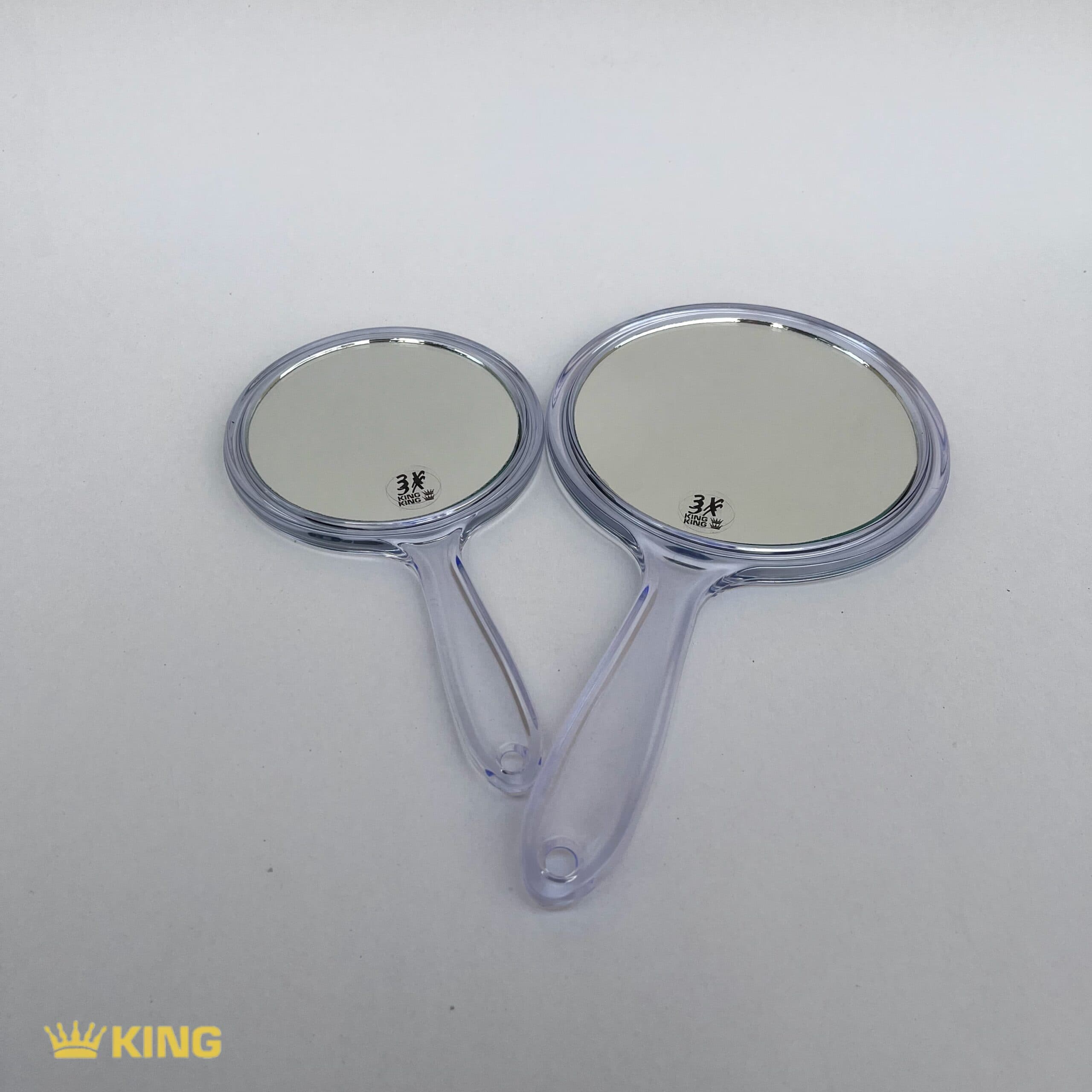 آینه آرایشی KING مدل دسته‌دار سایز کوچک 3x