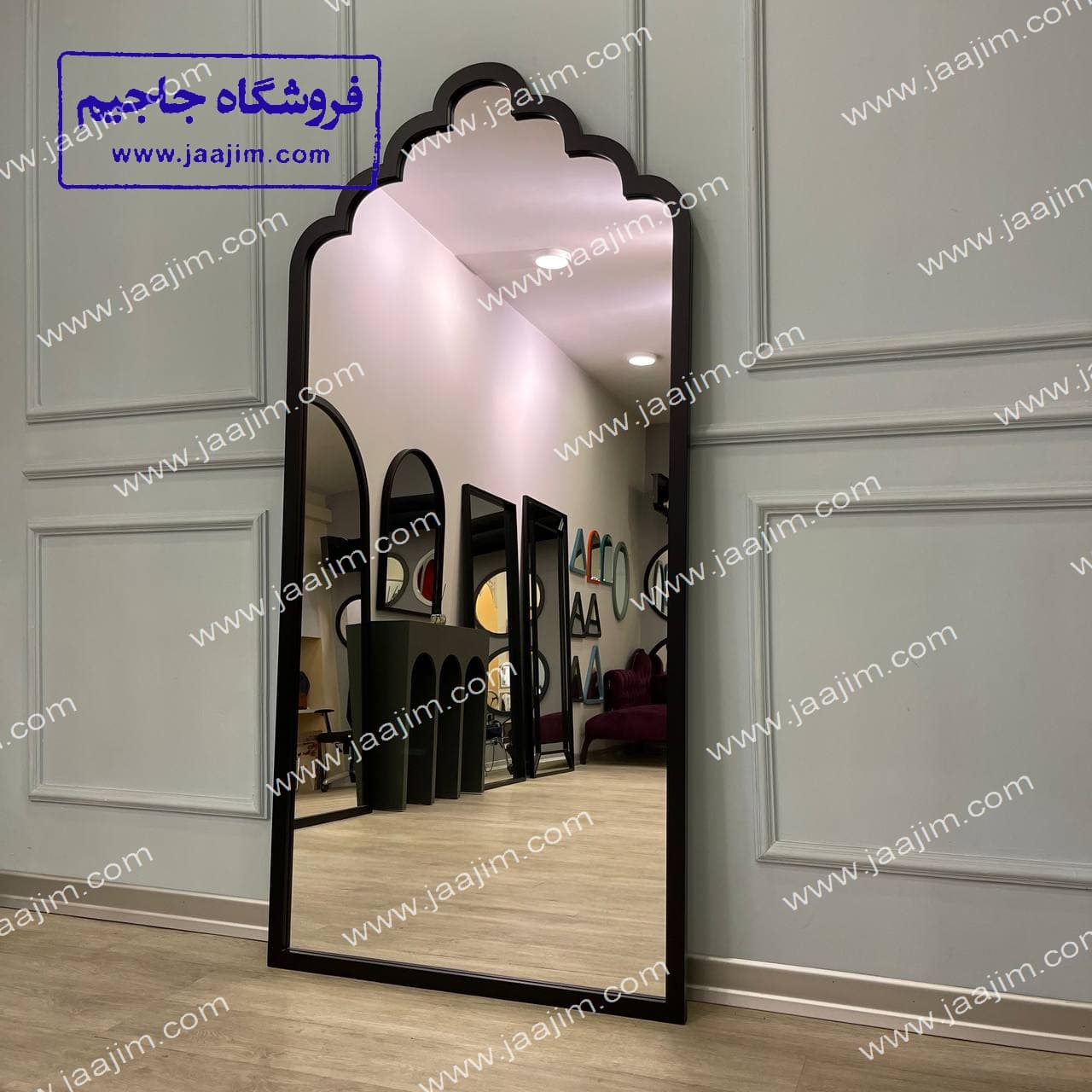 آینه قدی چوبی مدرن ستایش — تصویر ۴