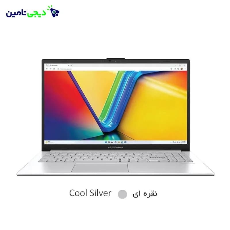 لپ تاپ ایسوس ASUS Vivobook A1504VA CORE I7 1355U 8GB 512GB SSD Intel-مشخصات اورجینال-دارای نور پس زمینه کیبورد و حسگر اثر انگشت