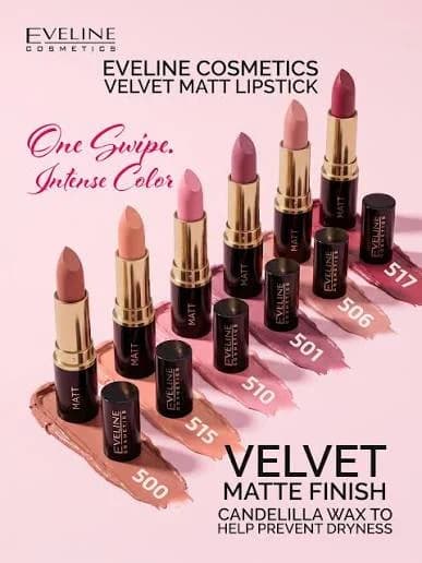 رژ‌لب مات 500 اولاین مدل Velvet Matt حجم 4.5 گرم — تصویر ۳