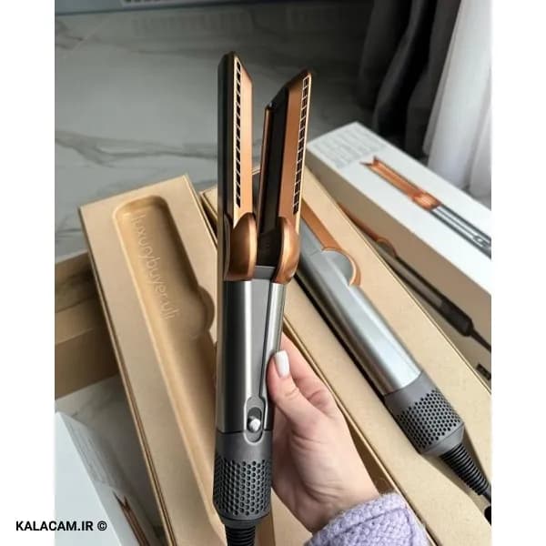 اتو مو دایسون مدل DYSON AIRSTRAIT HT01 Nickel/Copper — تصویر ۸