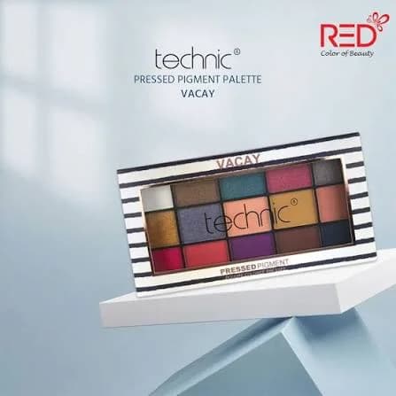 پالت سایه Vacay تکنیک مدل Vacay Pressed Pigment 15 رنگ حجم 22.5 گرم — تصویر ۳