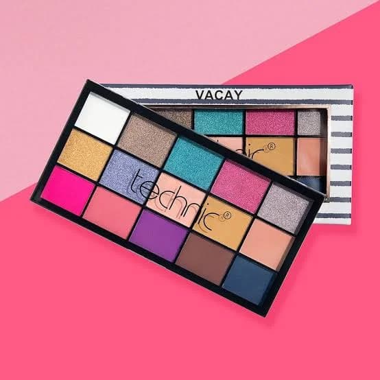 پالت سایه Vacay تکنیک مدل Vacay Pressed Pigment 15 رنگ حجم 22.5 گرم — تصویر ۵