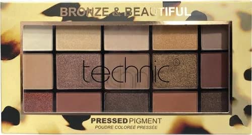 پالت سایه Bronze&amp;Beautiful تکنیک سایه چشم 15 رنگ حجم 22.5 گرم — تصویر ۵