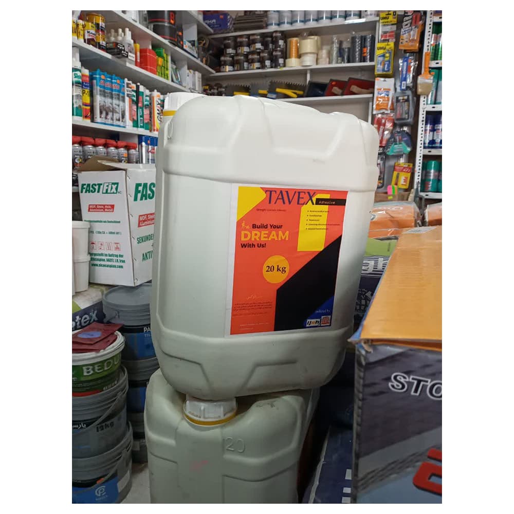 چسب بتن استحکامی تاوکس – لاتکس و پرایمر قدرتمند سطوح جاذب TAVEX LATEX 20kg — تصویر ۷