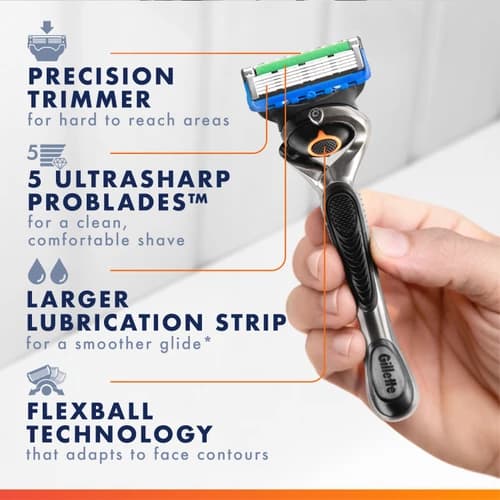 ژیلت مردانه فیوژن 5پاور با فناوری Ultimate Shaving Precision — تصویر ۴