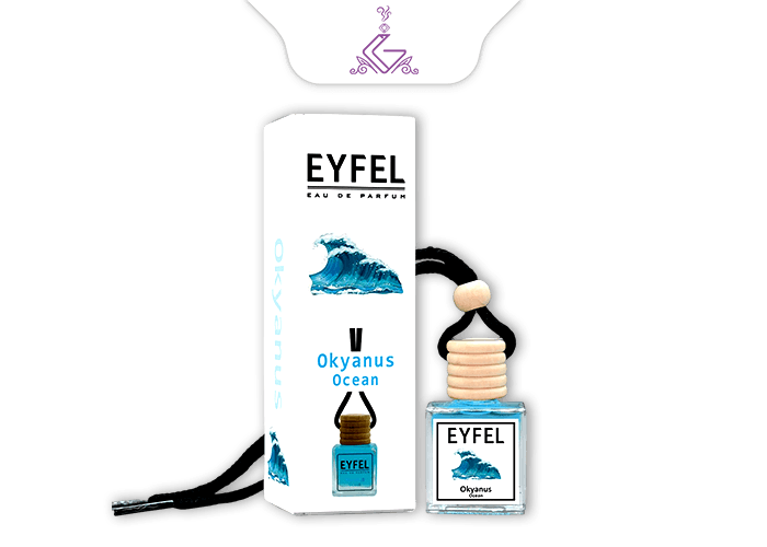 خوشبو کننده ماشینی آویز(شیشه ای)اوشن/ اقیانوس OCEAN برند ایفل EYFEL