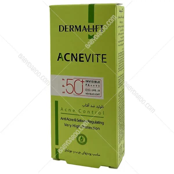 فلوئید ضد آفتاب آکنویت SPF50 درمالیفت — تصویر ۲