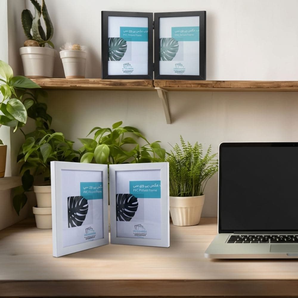 قاب عکس کتابی 2 تکه تاشو سفید — تصویر ۶