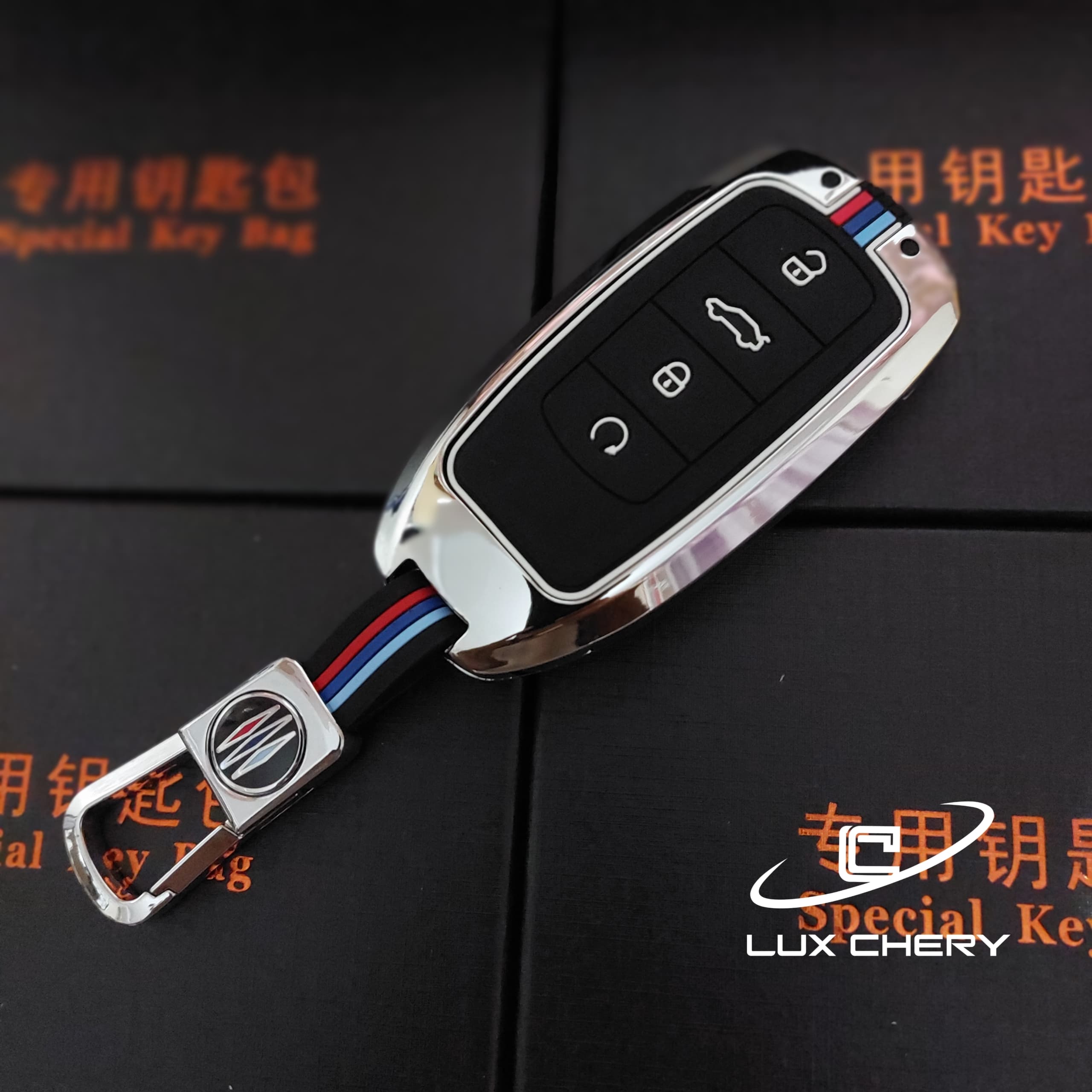قاب ریموت فلزی تیگو 8 پرو e پلاس طرح BMW — تصویر ۲