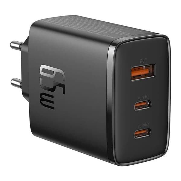 شارژر 65 وات بیسوس مدل Cube Pro سه پورت — تصویر ۹
