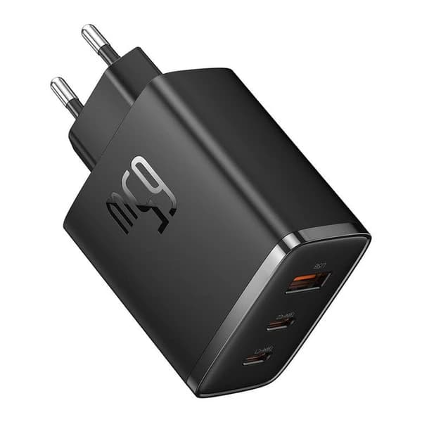شارژر 65 وات بیسوس مدل Cube Pro سه پورت — تصویر ۲