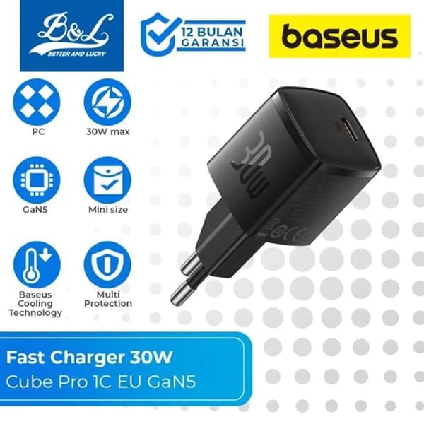 شارژر Type-C بیسوس 30W مدل Cube Pro — تصویر ۱۲