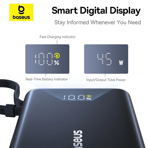 پاور بانک 10000 بیسوس 45 وات مدل PicoGo PPPG-1W45C — تصویر ۷