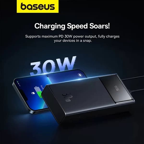 پاوربانک 10000 بیسوس 30 وات مدل PPXJ1030 — تصویر ۵