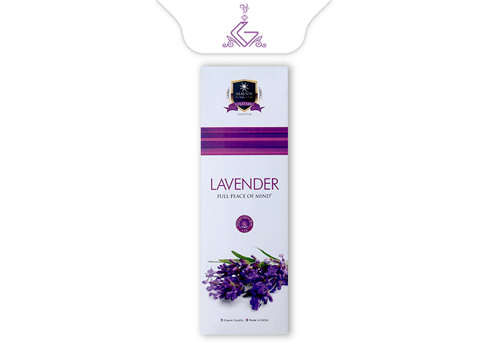 عود شاخه ای دست ساز 90گرمی لوندر/ اسطخودوس Lavender برند آلاکیک ALAUKIK — تصویر ۲