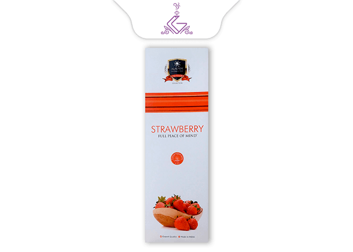 عود شاخه ای دست ساز 90 گرمی توت فرنگی Strawberry برند آلاکیک ALAUKIK