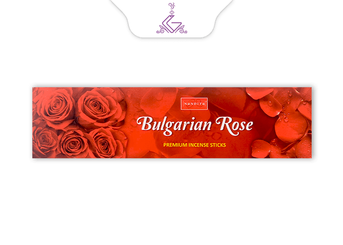عود شاخه ای دست ساز 100گرمی رز بلغاری BULGARIAN ROSE برند ناندیتا NANDITA — تصویر ۲