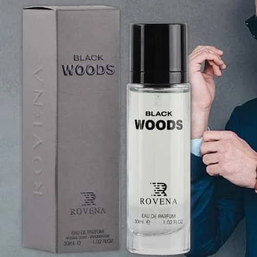 ادوپرفیوم بلک وود روونا مردانه مدل black woods با رایحه تلخ حجم 30میل — تصویر ۵