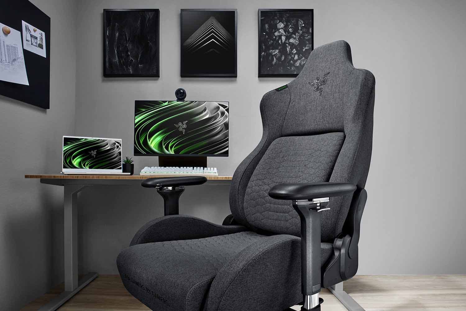 صندلی گیمینگ ریزر ایسکور Razer Iskur Dark Gray Fabric — تصویر ۶