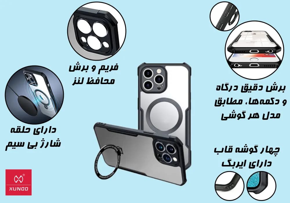 قاب XUNDD مدل Beatle Magnetic آیفون iPhone 12 Pro — تصویر ۴