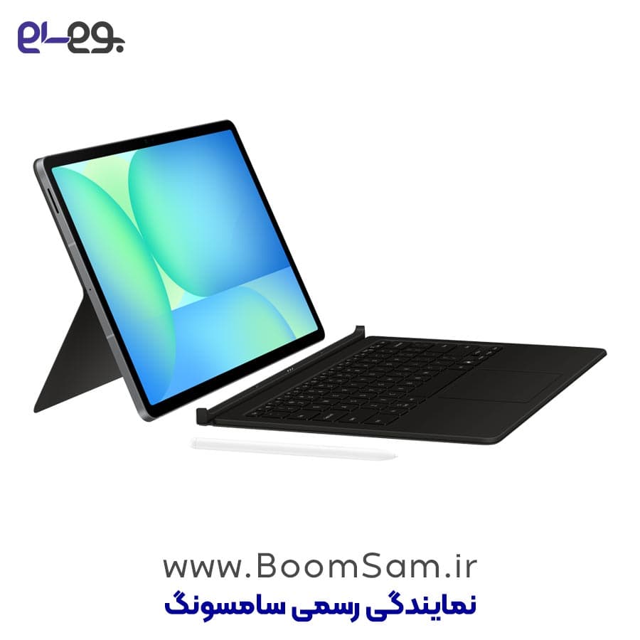 کیف هوشمند کیبورددار تبلت S10 FE Plus سامسونگ بوک کاور Book Cover Keyboard اورجینال