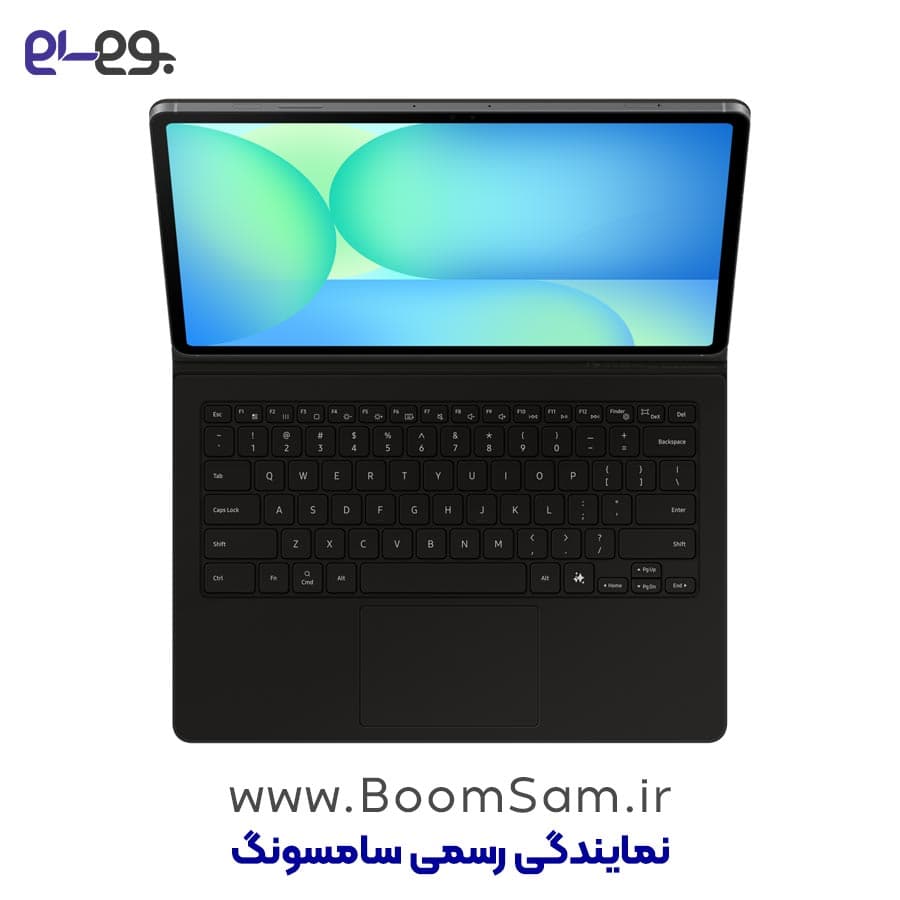 کیف هوشمند کیبورددار تبلت S10 FE Plus سامسونگ بوک کاور Book Cover Keyboard اورجینال — تصویر ۵