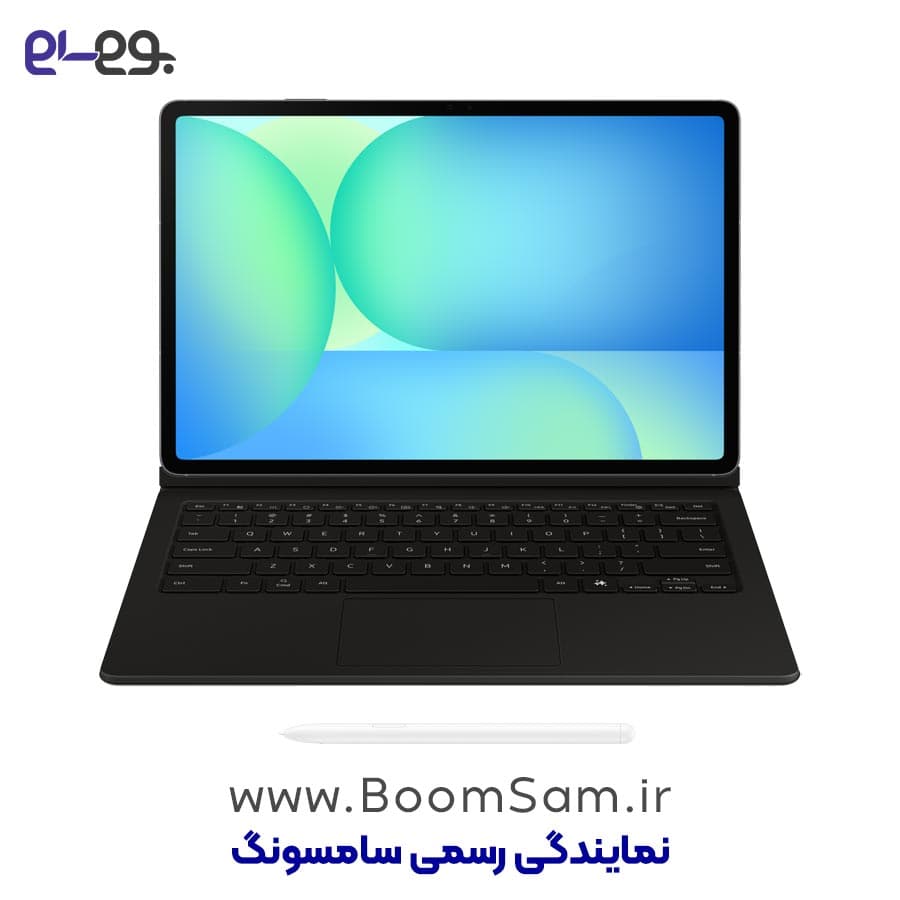 کیف هوشمند کیبورددار تبلت S10 FE Plus سامسونگ بوک کاور Book Cover Keyboard اورجینال — تصویر ۴