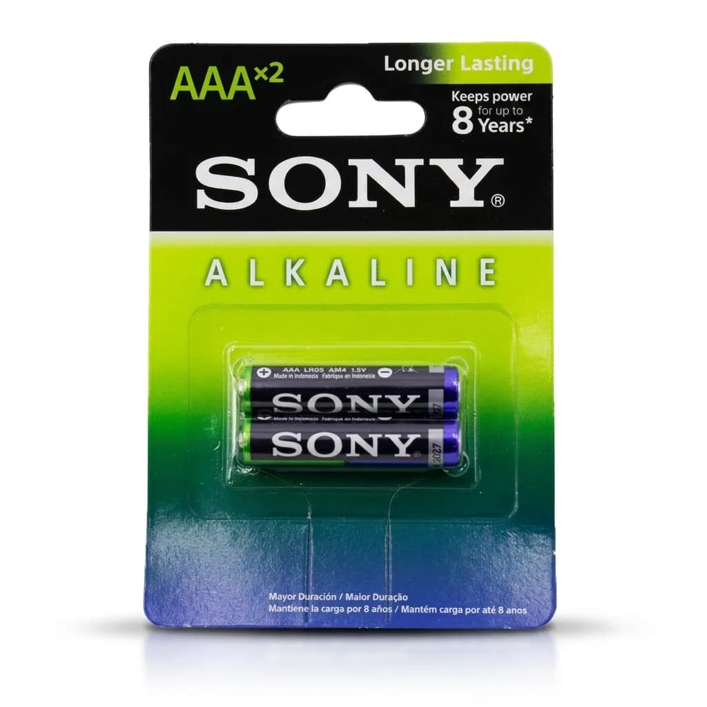 باتری نیم قلمی سونی مدل Alkaline بسته 2 عددی — تصویر ۲