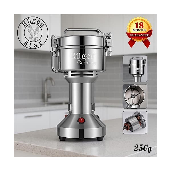آسیاب نیمه صنعتی 250گرمی روگن مدل RU-2860 — تصویر ۸