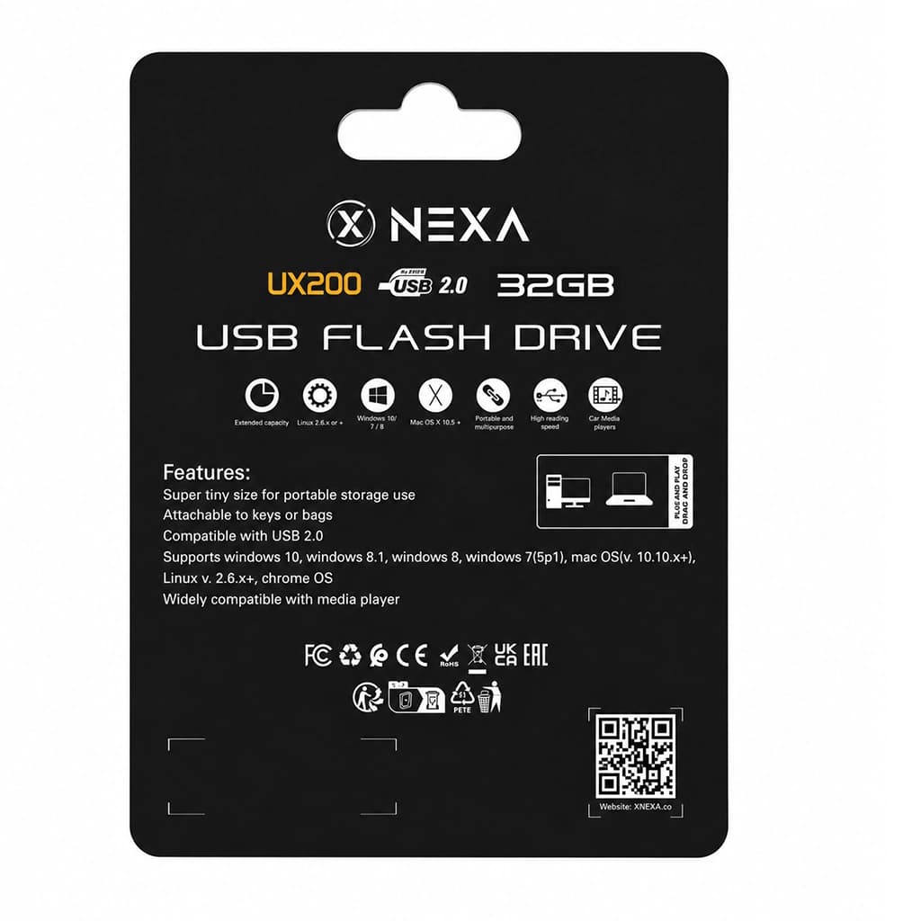 فلش مموری نکسا مدل UX200 HERMES ظرفیت 32 گیگابایت با رابط USB 2.0 — تصویر ۵