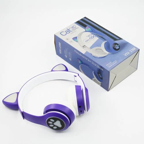 هدفون بلوتوثی طرح گربه مدل VIV-23M — تصویر ۶