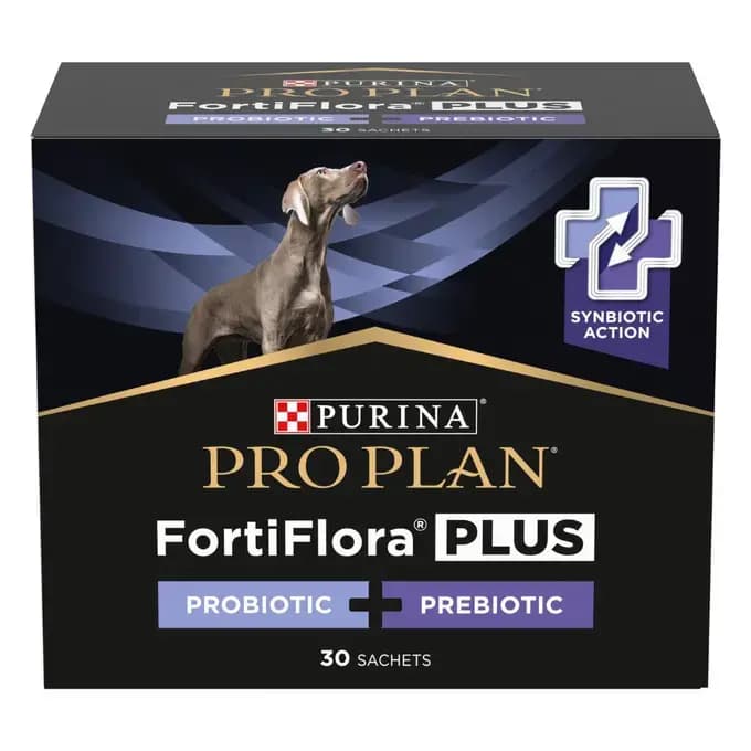 پودر مکمل سگ فورتی فلورا پلاس | FortiFlora Plus پروبیوتیک و پریبیوتیک پروپلن ۳۰ عددی ( ساشه ۲ گرم )