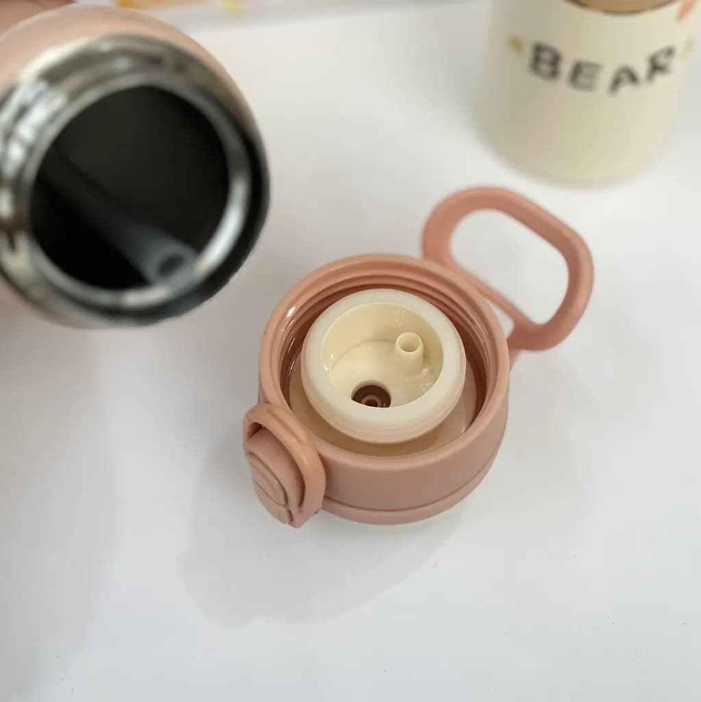 قمقمه استیل دو درب طرح حیوانات — تصویر ۶