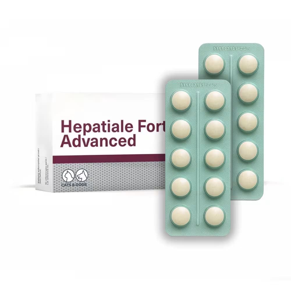 قرص کبد سگ و گربه Hepatiale Forte Advanced وت اکسپرت (20 عددی) | VetExpert