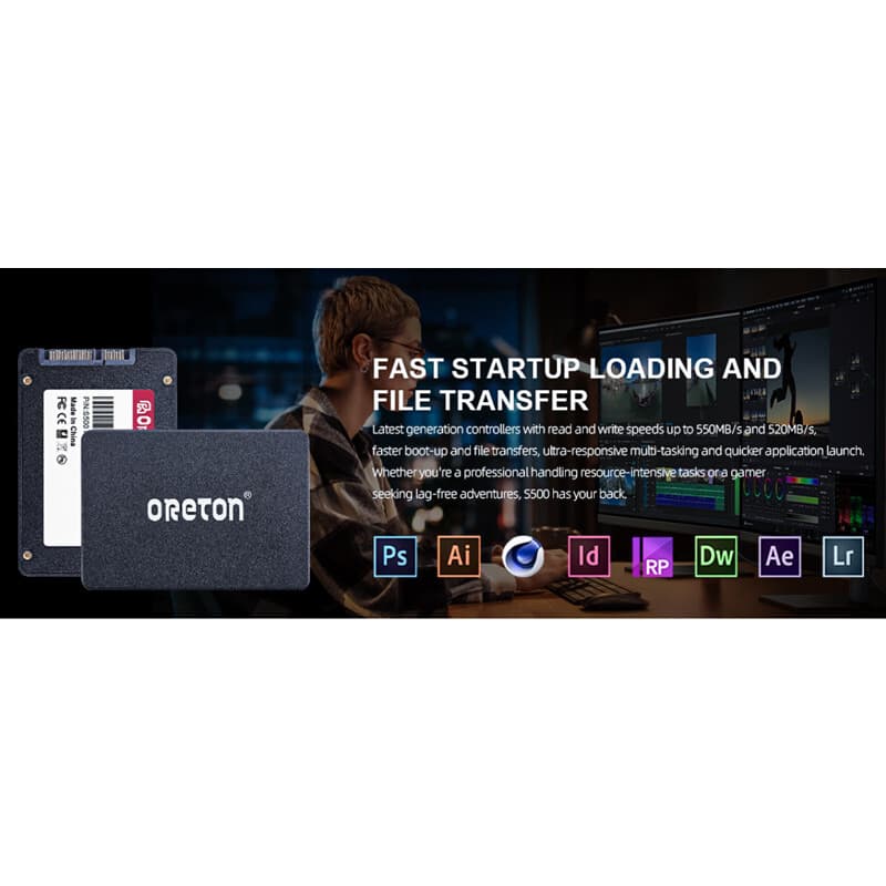 اس اس دی اینترنال SATA III اورتون Oreton مدل S500 ظرفیت 128GB گیگابایت — تصویر ۵