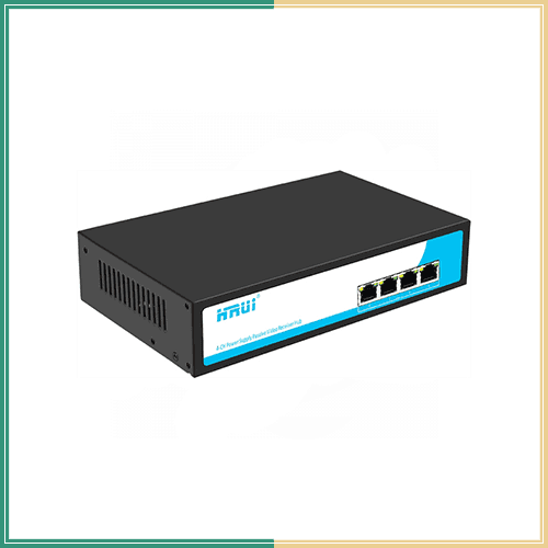 دستگاه PVR انتقال برق دوربین مداربسته HR100-POC4VPR