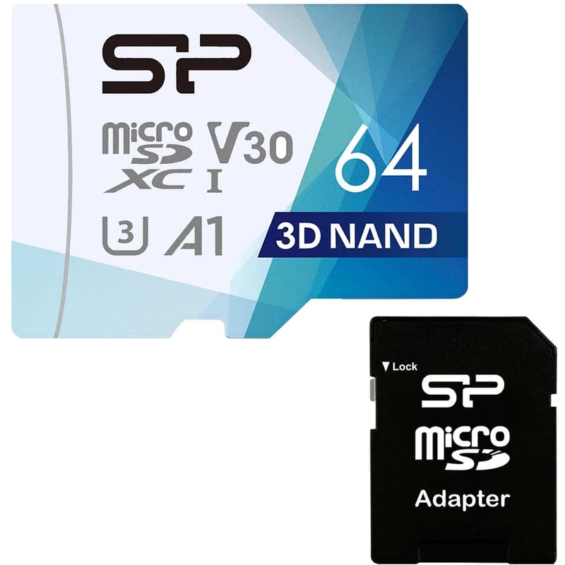 کارت حافظه microSDXC سیلیکون پاور مدل Superior Pro کلاس 10 استاندارد UHS-I U3 سرعت 100MBps ظرفیت 64 گیگابایت