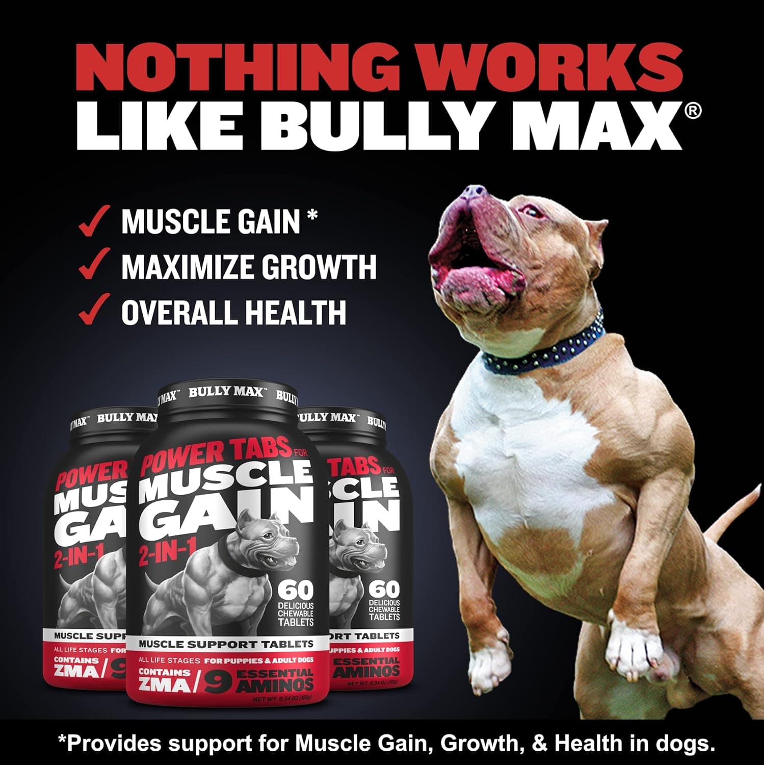 مکمل عضلهساز سگ بولی مکس Bully Max Muscle Gain — تصویر ۶