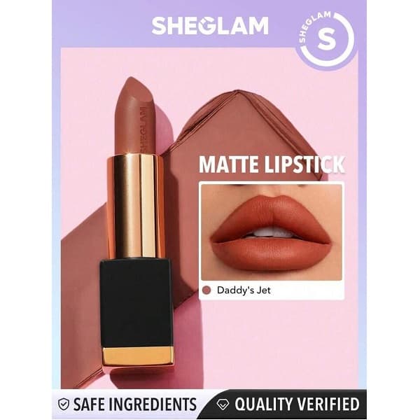 رژلب مات شیگلم سری Matte Allure | رنگ Daddy’s Jet — تصویر ۷