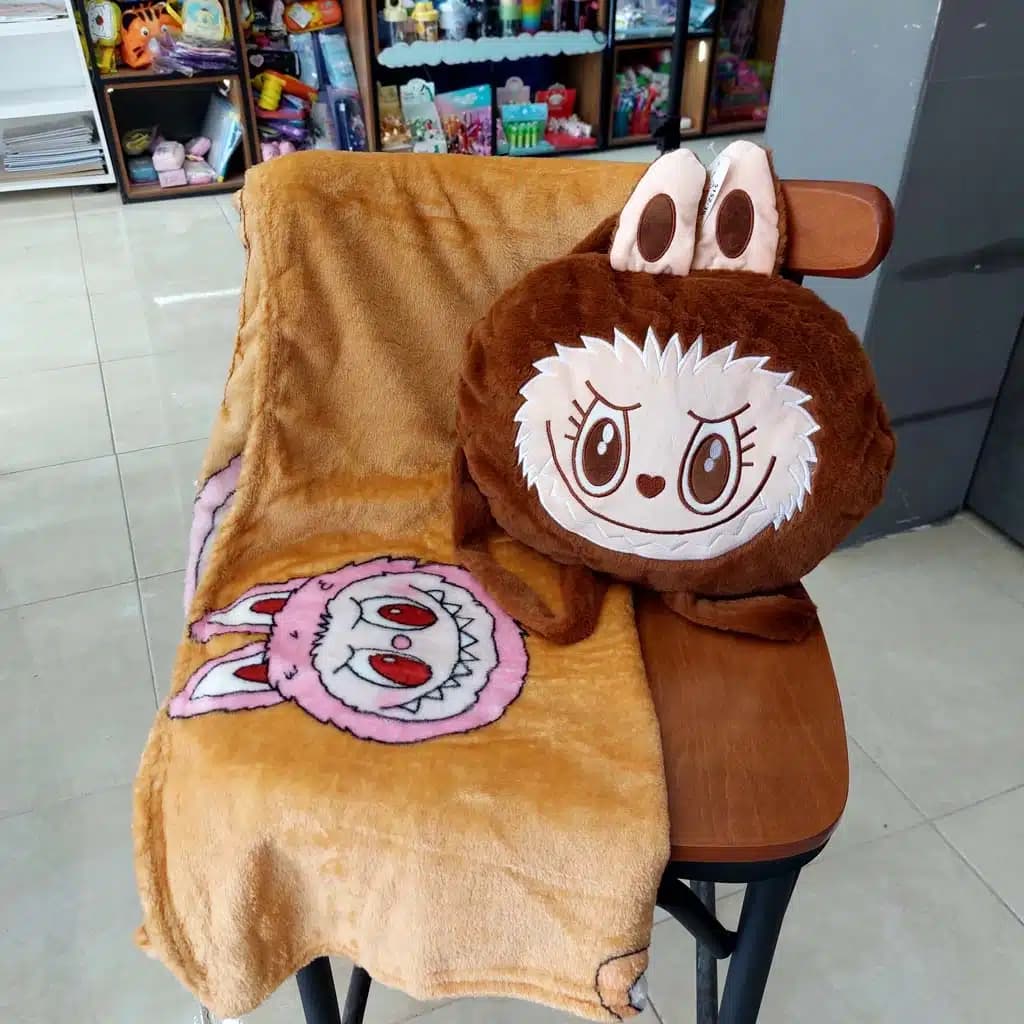 پتو بالشتی کوله‌ ای طرح لبوبو — تصویر ۱۱