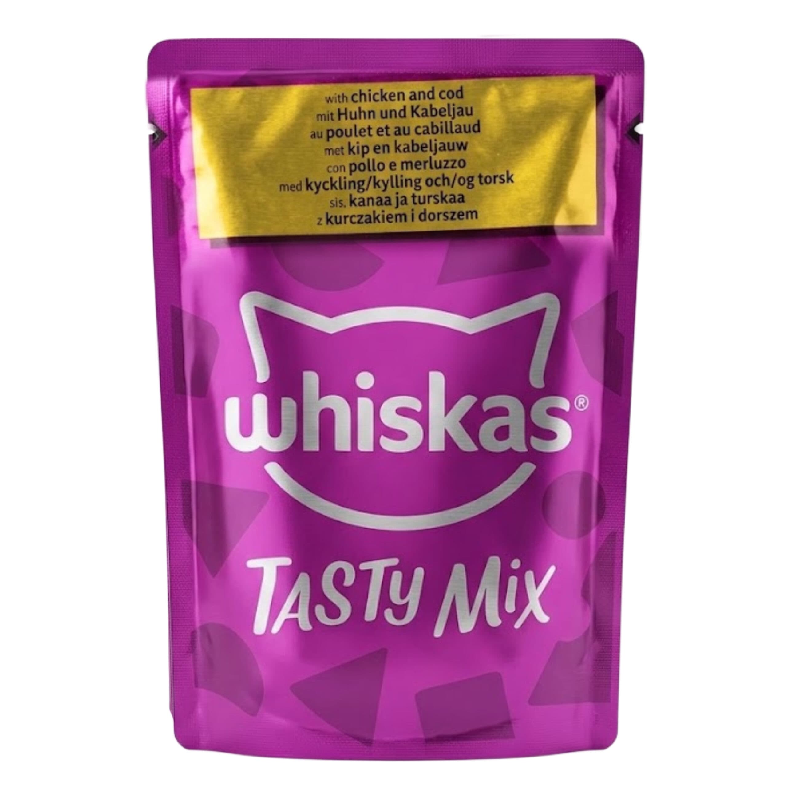 غذای پوچ گربه ویسکاس مدل گروی با طعم مرغ و ماهی کاد